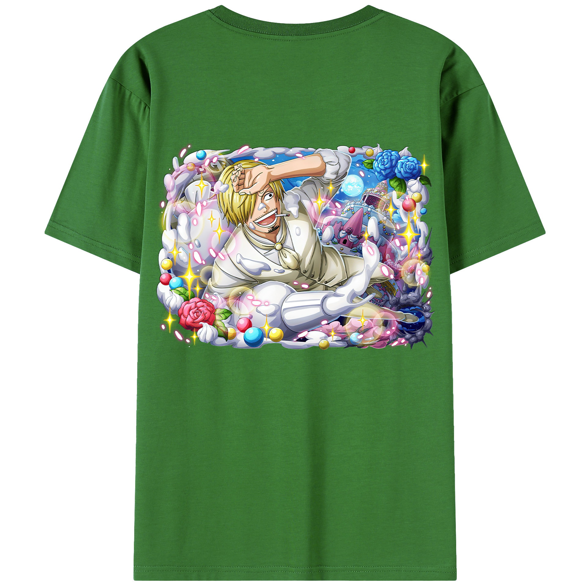 （画像用） ワンピース サンジ ONE PIECE Sanji レディース半袖Tシャツ(バックプリント)